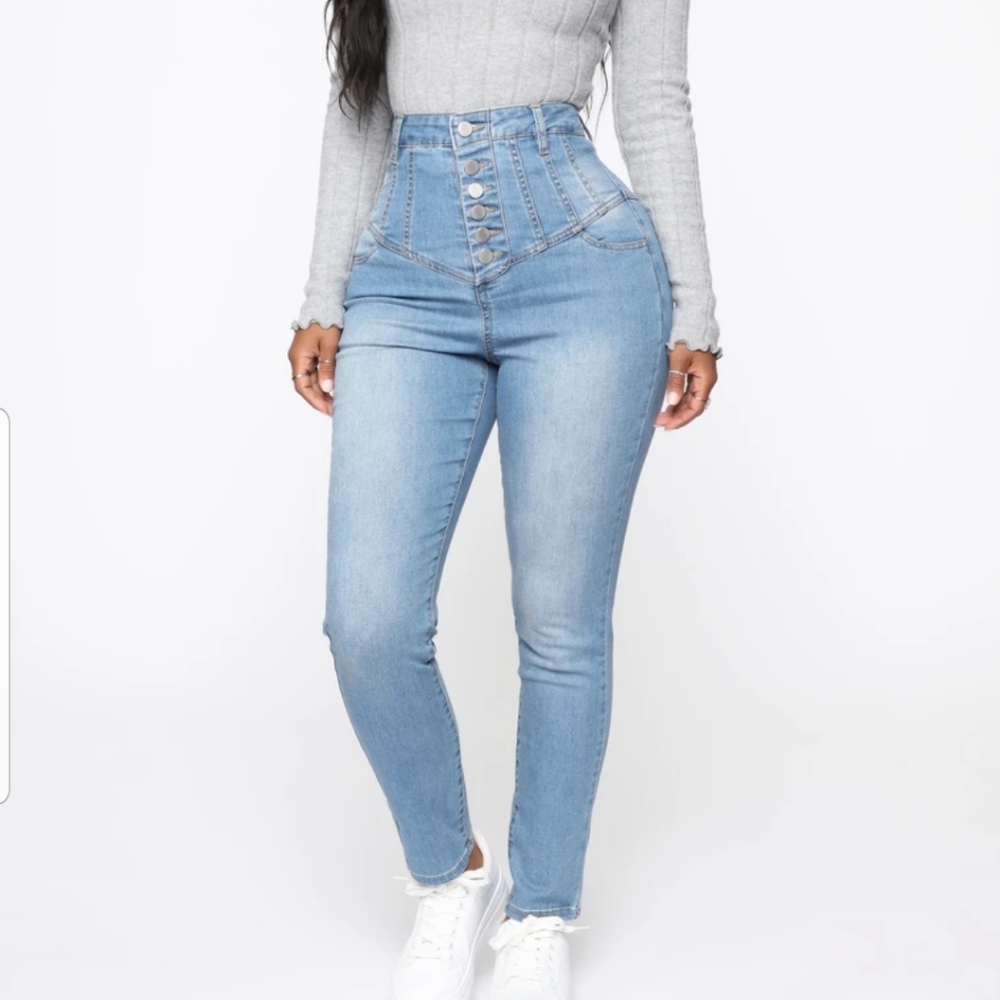 HIGH RISE STRECH JEANS🌞